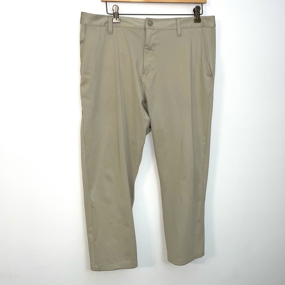 Rhone Slim Fit Commuter Stretch Pants Mens 36 X 25 Tan - Picture 1 of 13